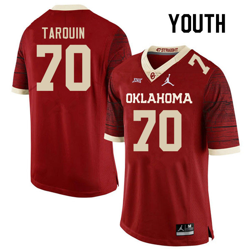 Youth #70 Michael Tarquin Oklahoma Sooners College Football Jerseys Stitched-Retro